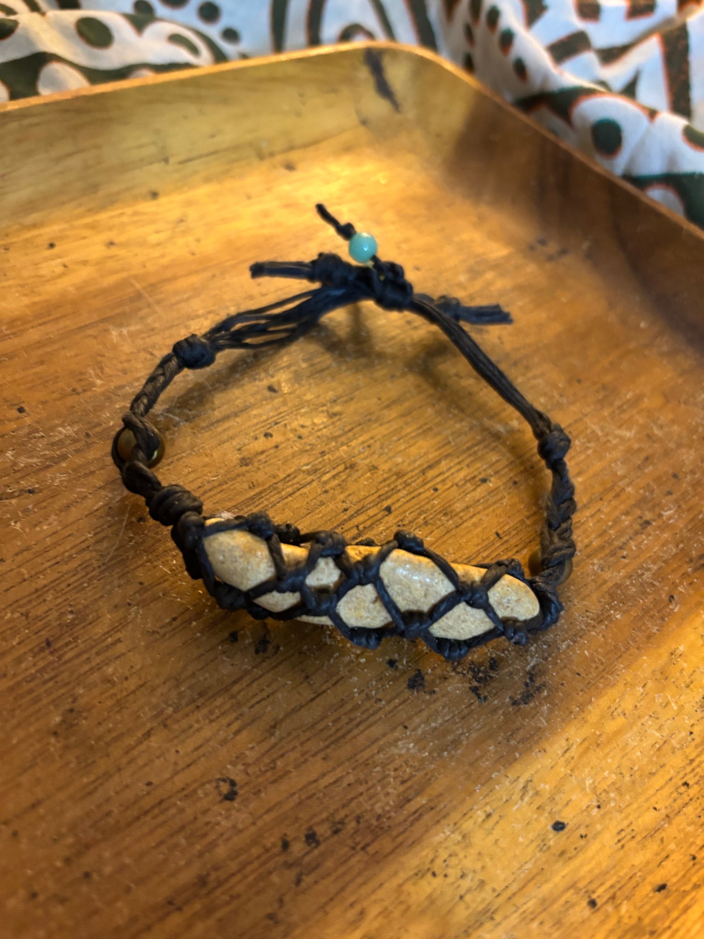River Rock Hemp Bracelet