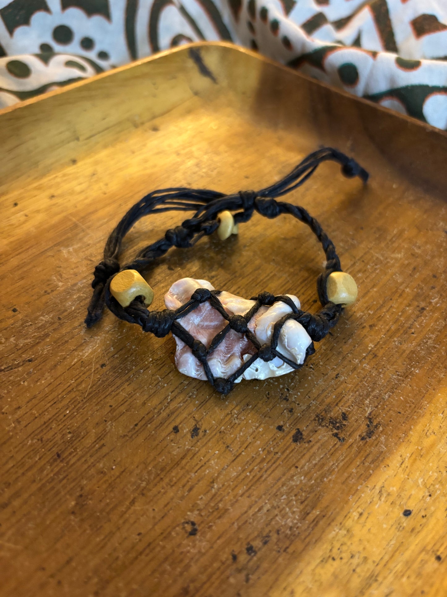 Two Shells Hemp Bracelet