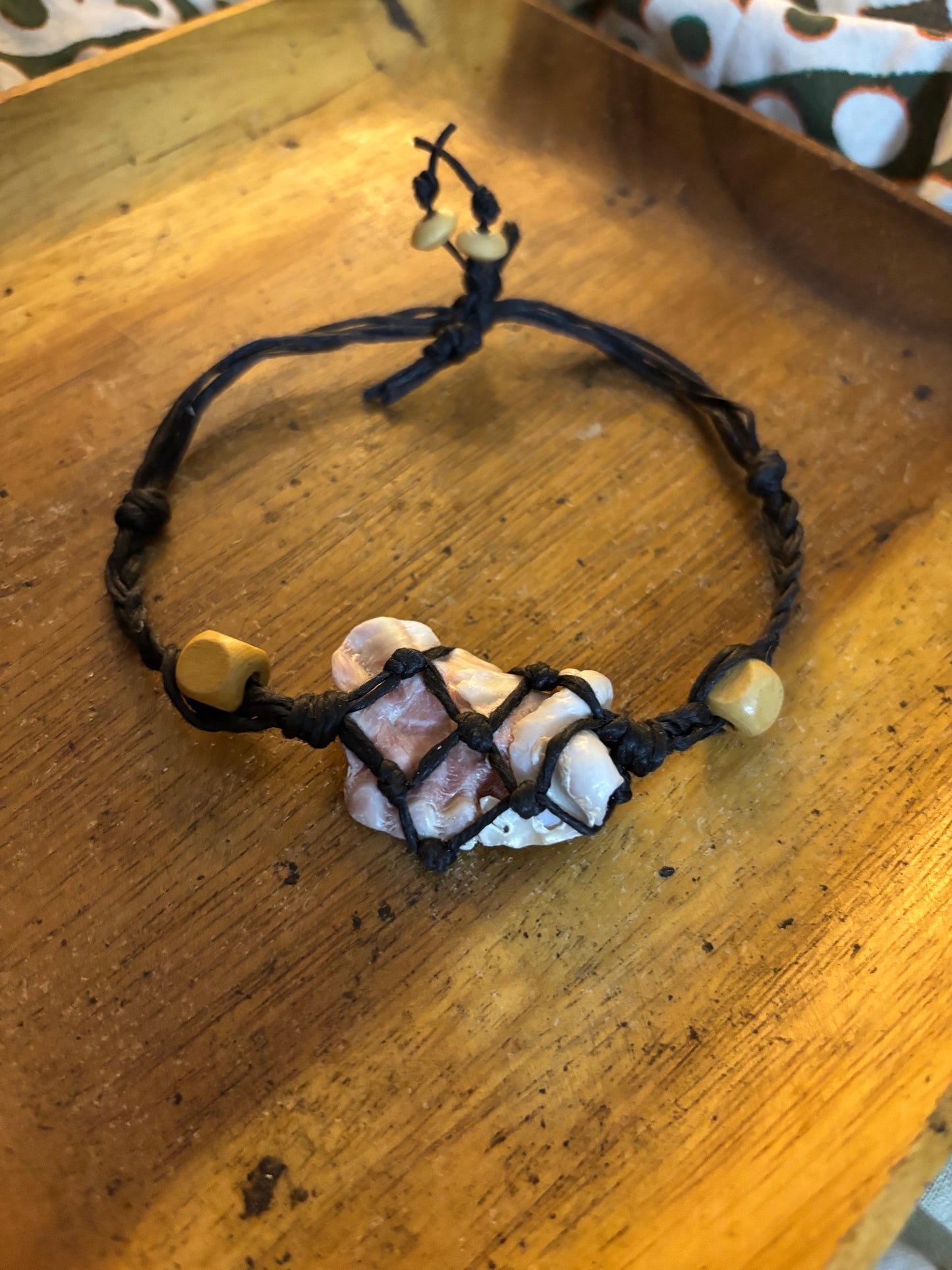 Two Shells Hemp Bracelet