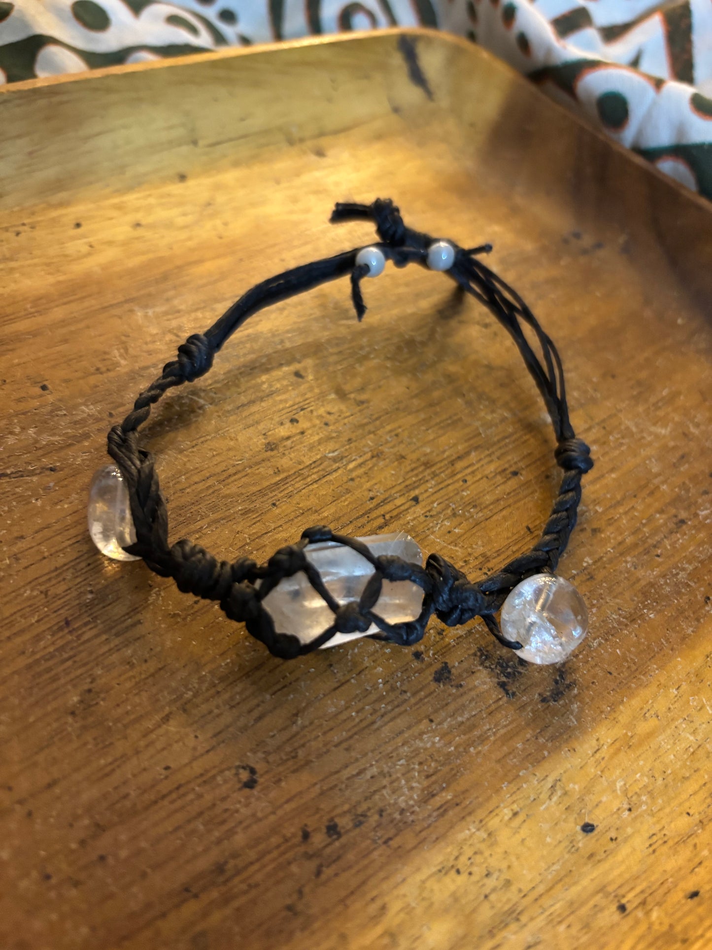 Quartz Crystals Hemp B racelet