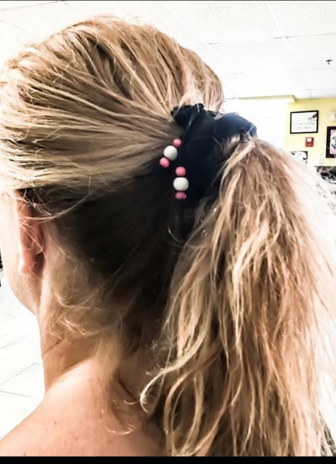 Pink Dread Hair Tie
