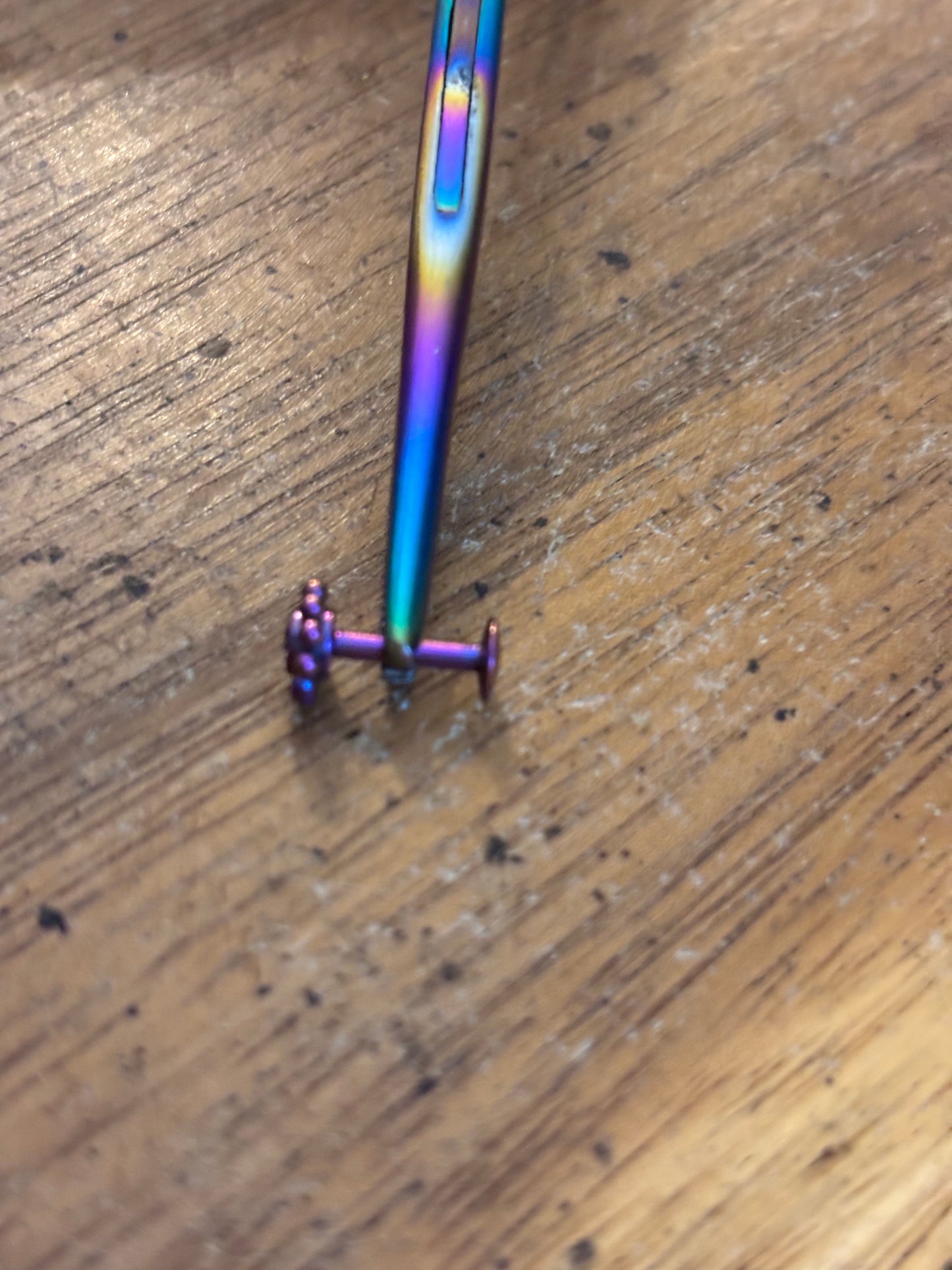 Purple titanium 14 gauge Labret