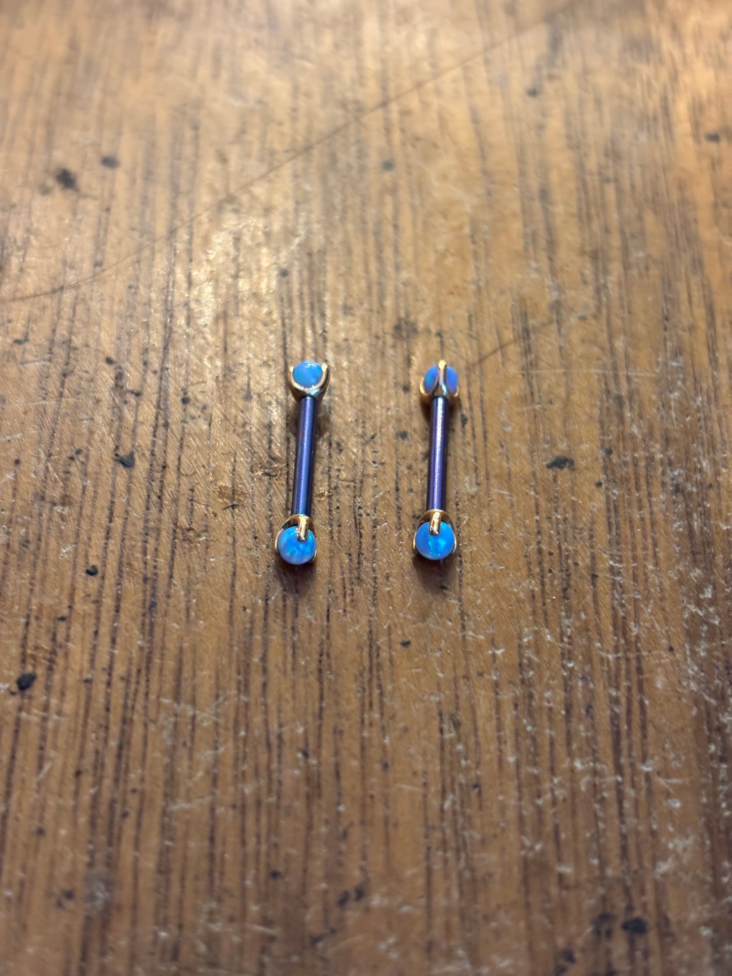Ball Opal Rose Gold Nipple Body Jewelry