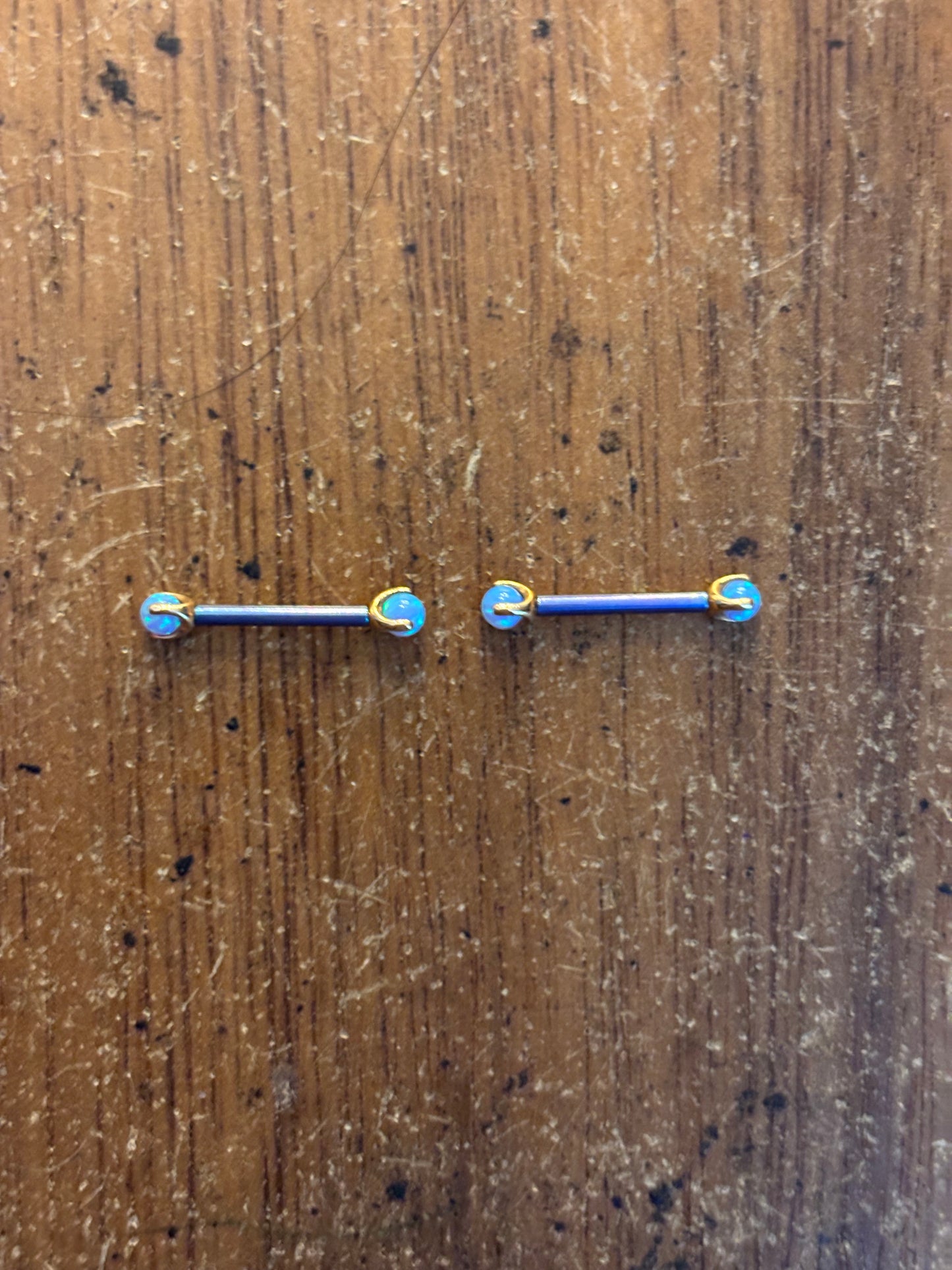 Ball Opal Rose Gold Nipple Body Jewelry
