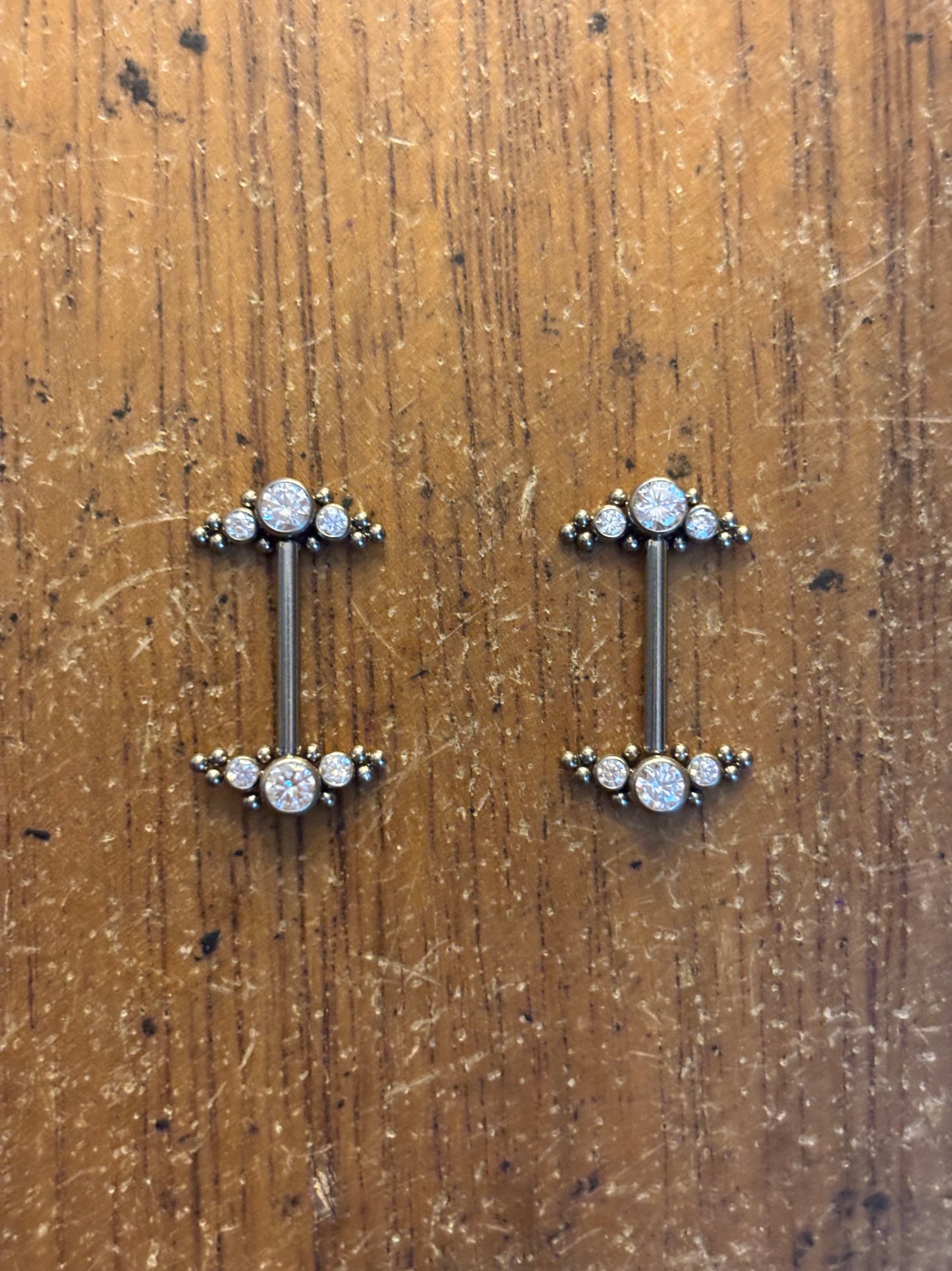 Three Stone Nipple Body Jewelry