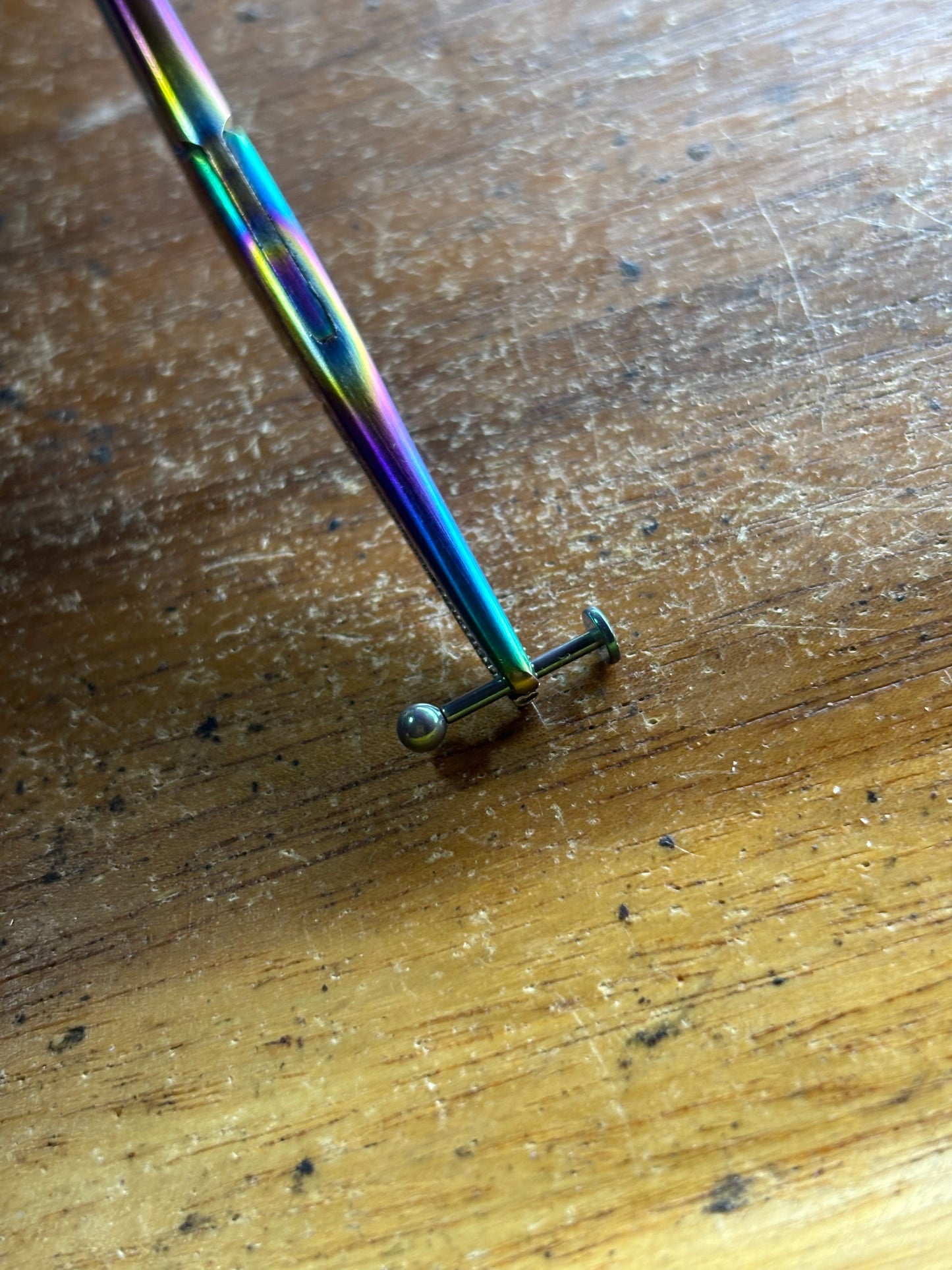 Teal AnodizedTtitanium 16g 7/16