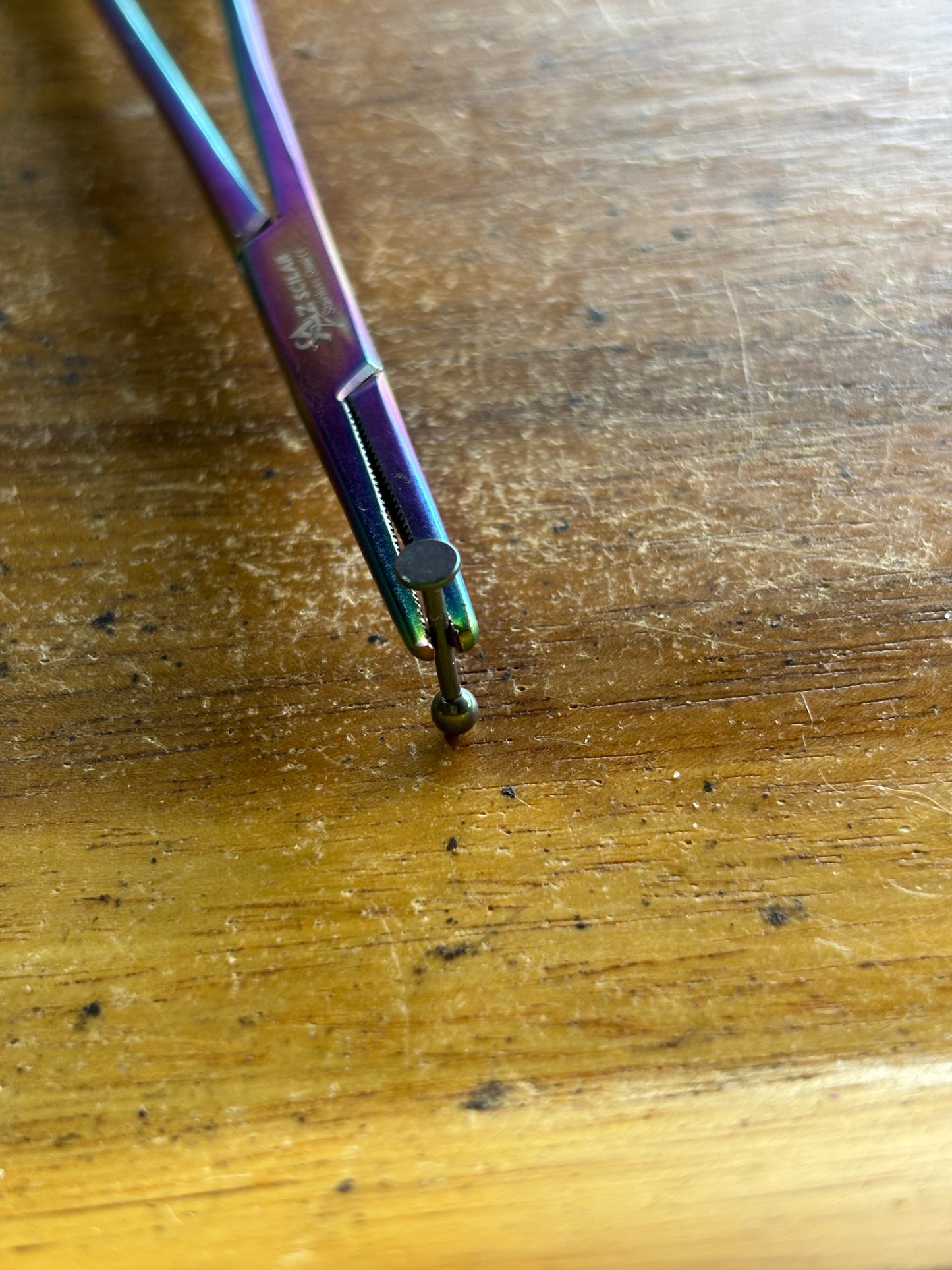 Teal AnodizedTtitanium 16g 7/16
