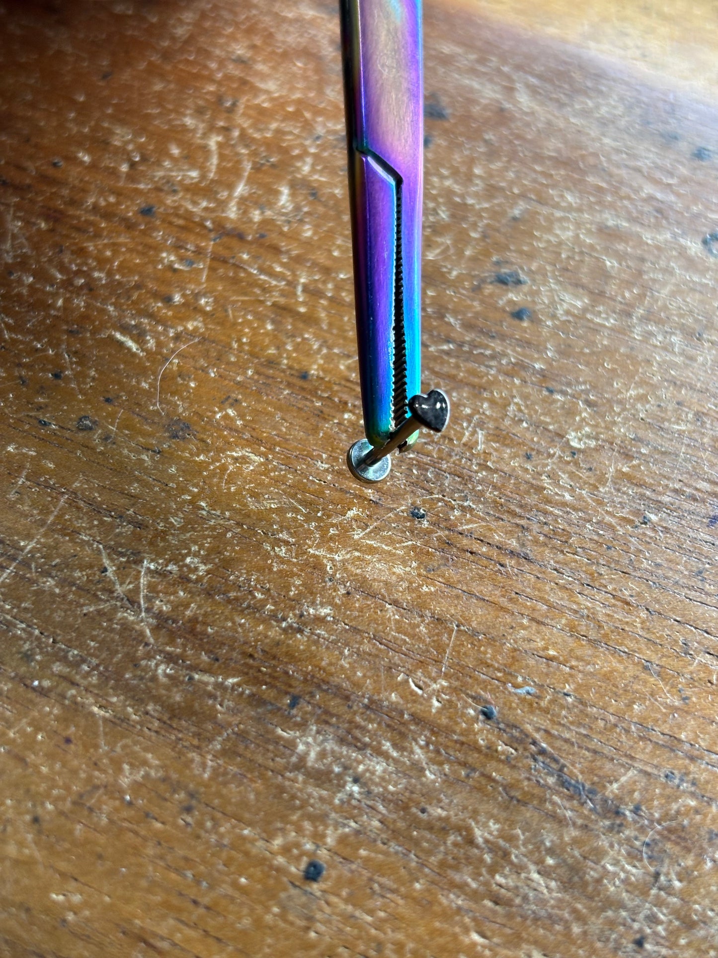 Black Heart 16 g 7/16 Labret