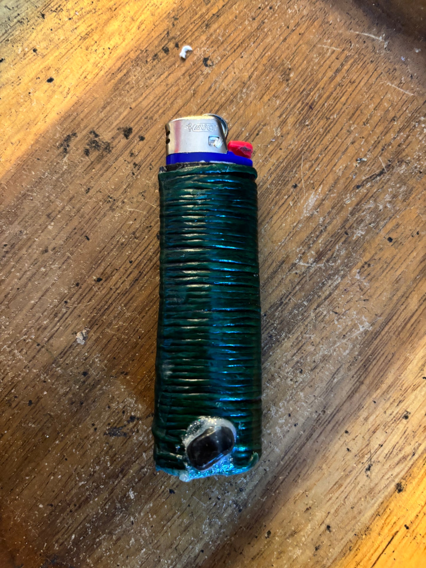 Green Hemp Lighter Cover