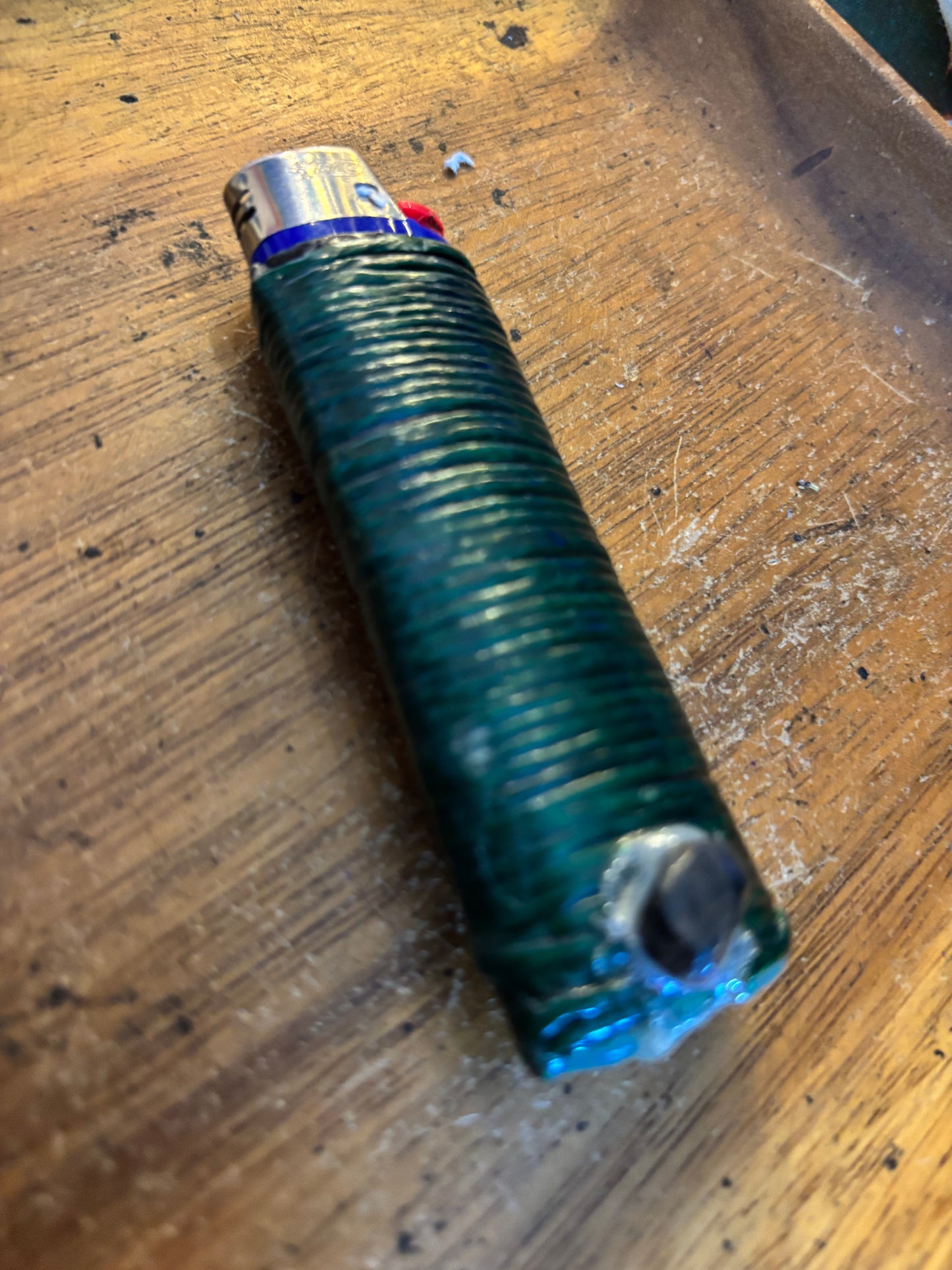 Green Hemp Lighter Cover