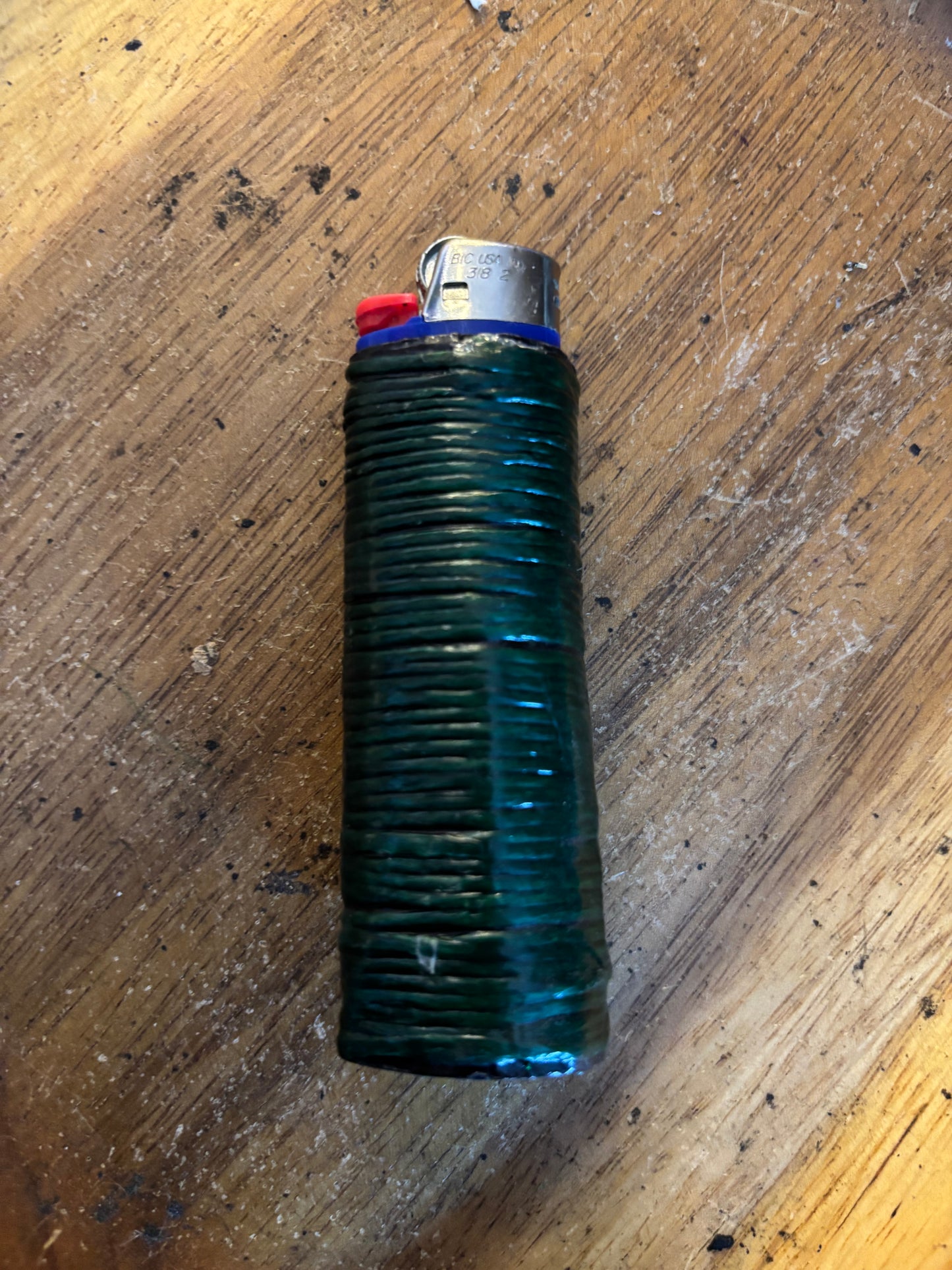 Green Hemp Lighter Cover
