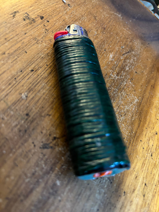 Green Hemp Lighter Cover