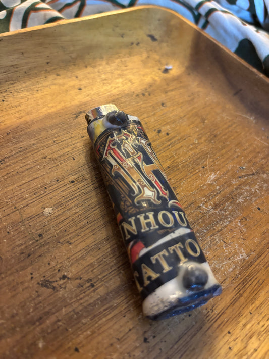 Skull Tattoo Lighter Cover