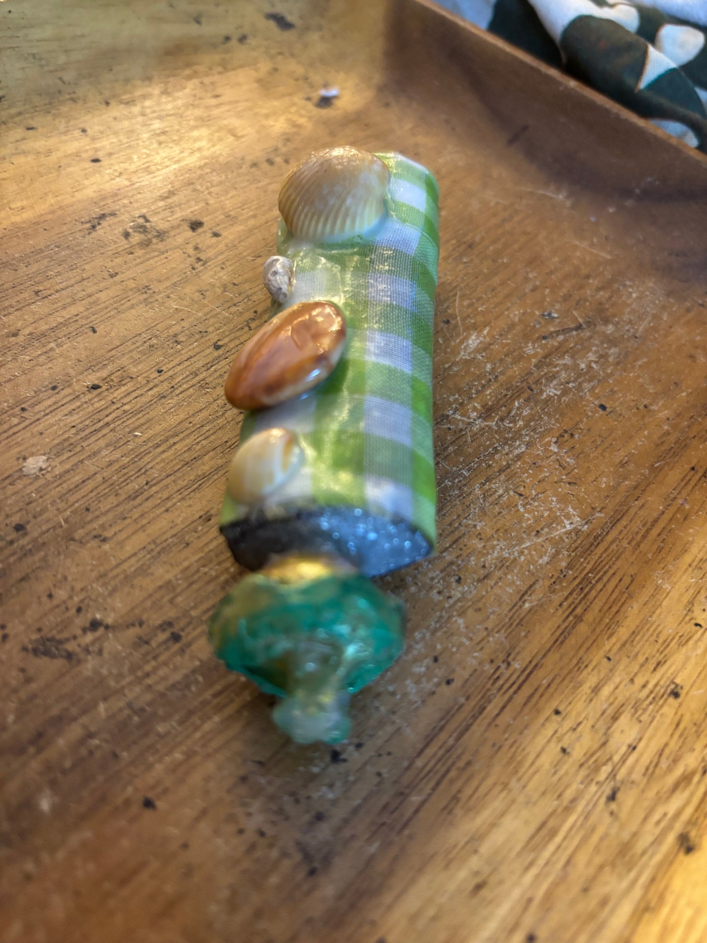 Green Shells Lighter Cover