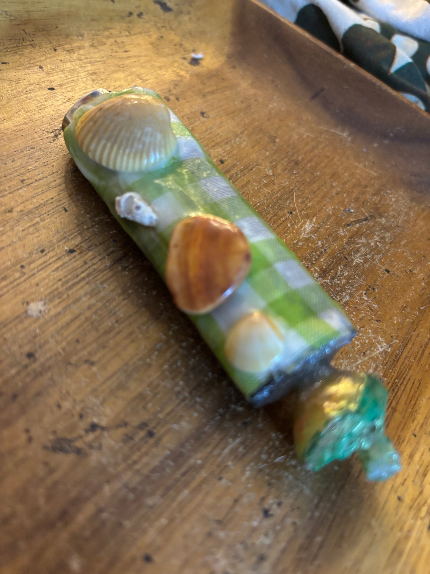 Green Shells Lighter Cover