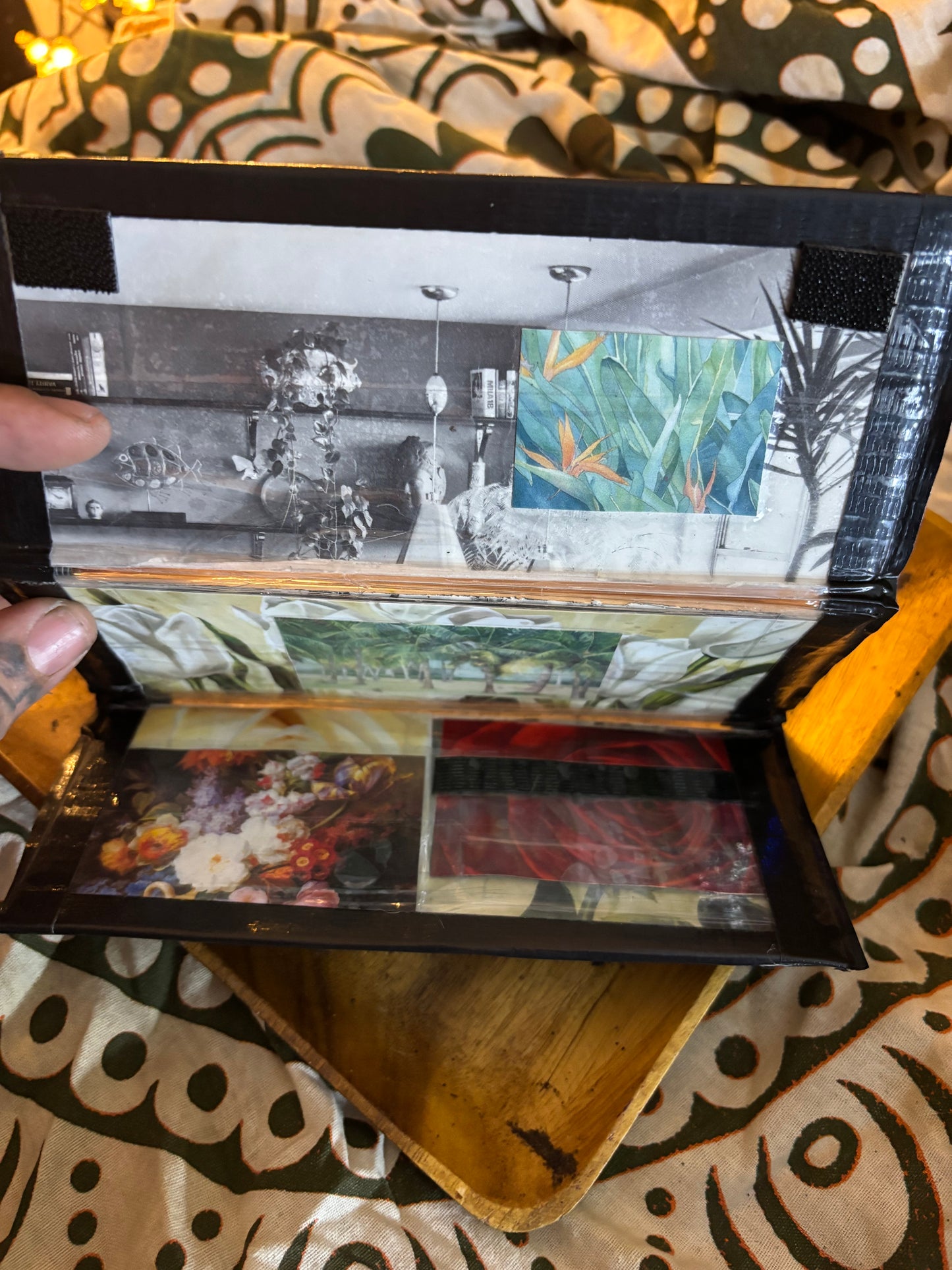 Flowers Trifold Tape Wallet