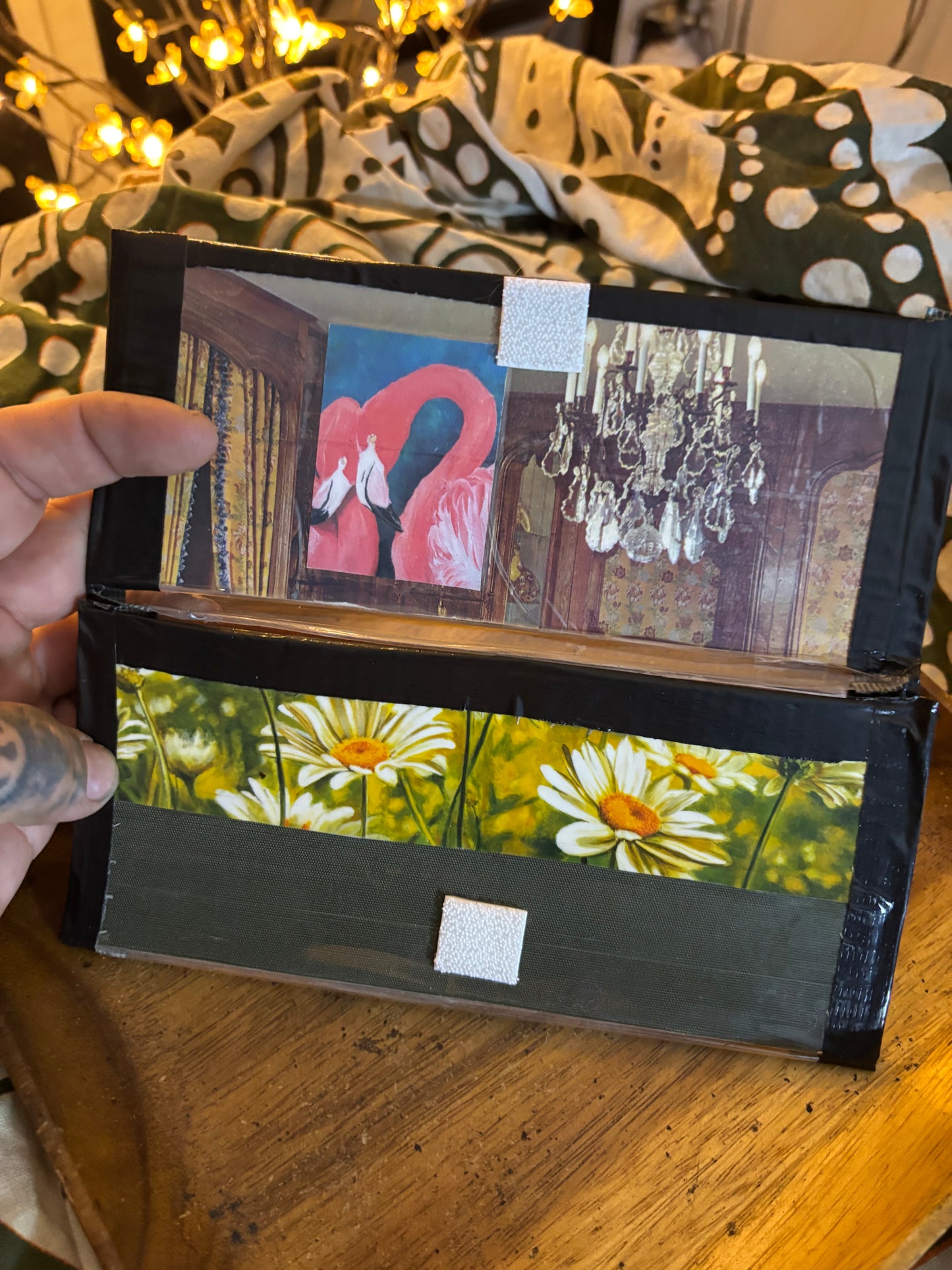 Flower Trifold Tape Wallet