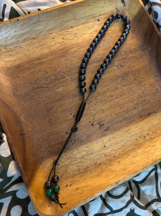 Hematite Prayer Bead Bracelet