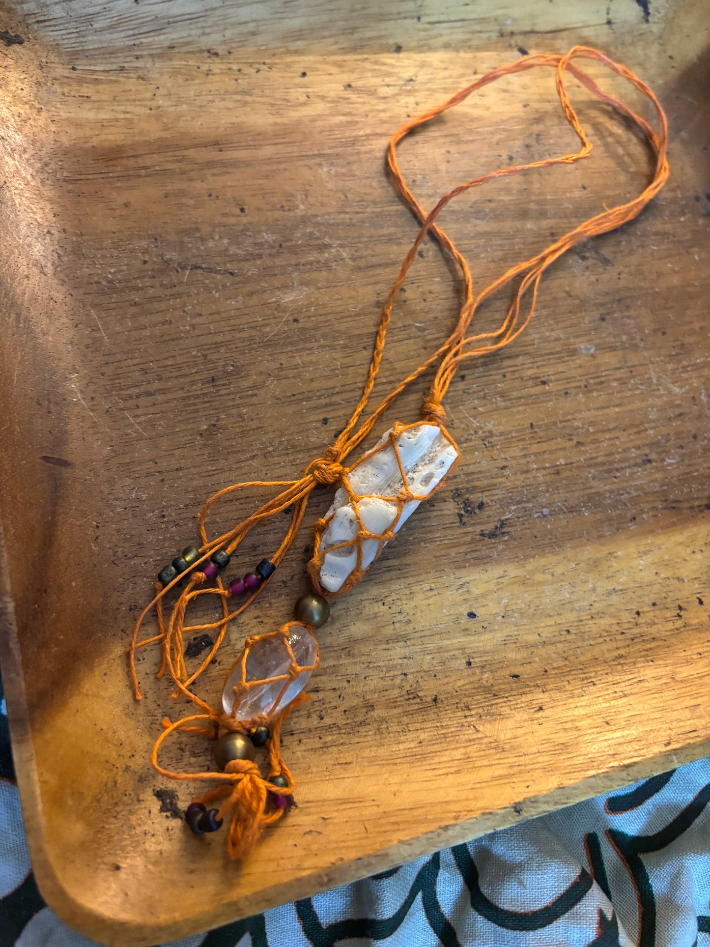 Orange Coral Necklace