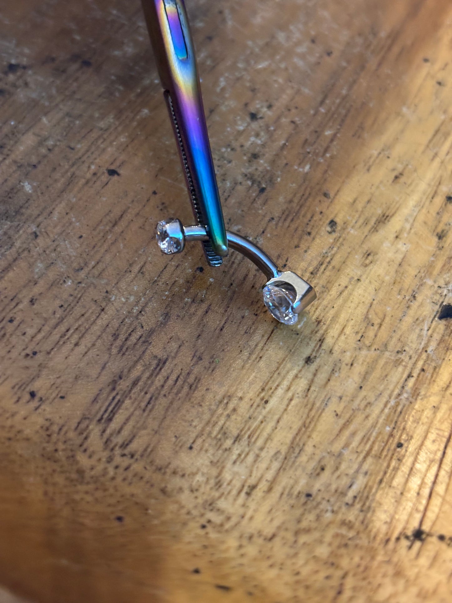 Clear Implant Grade Belly Button Jewelry