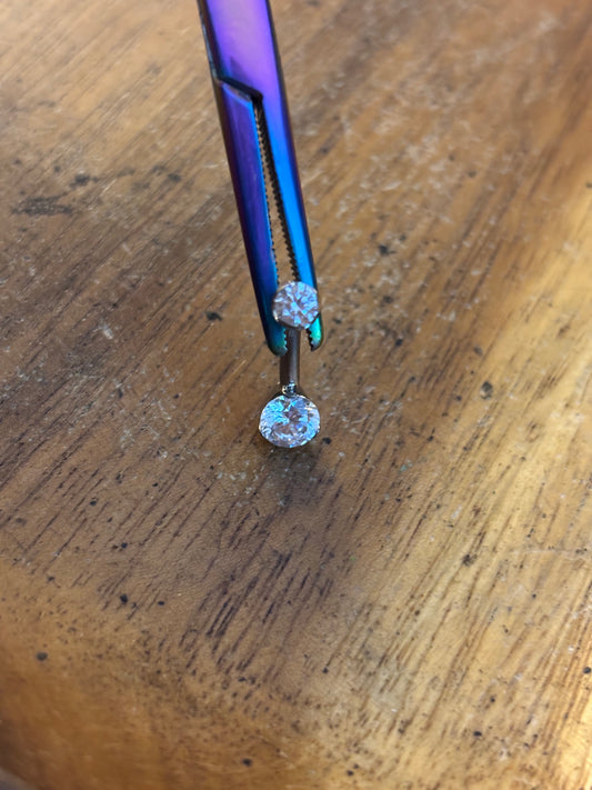 Clear Implant Grade Belly Button Jewelry