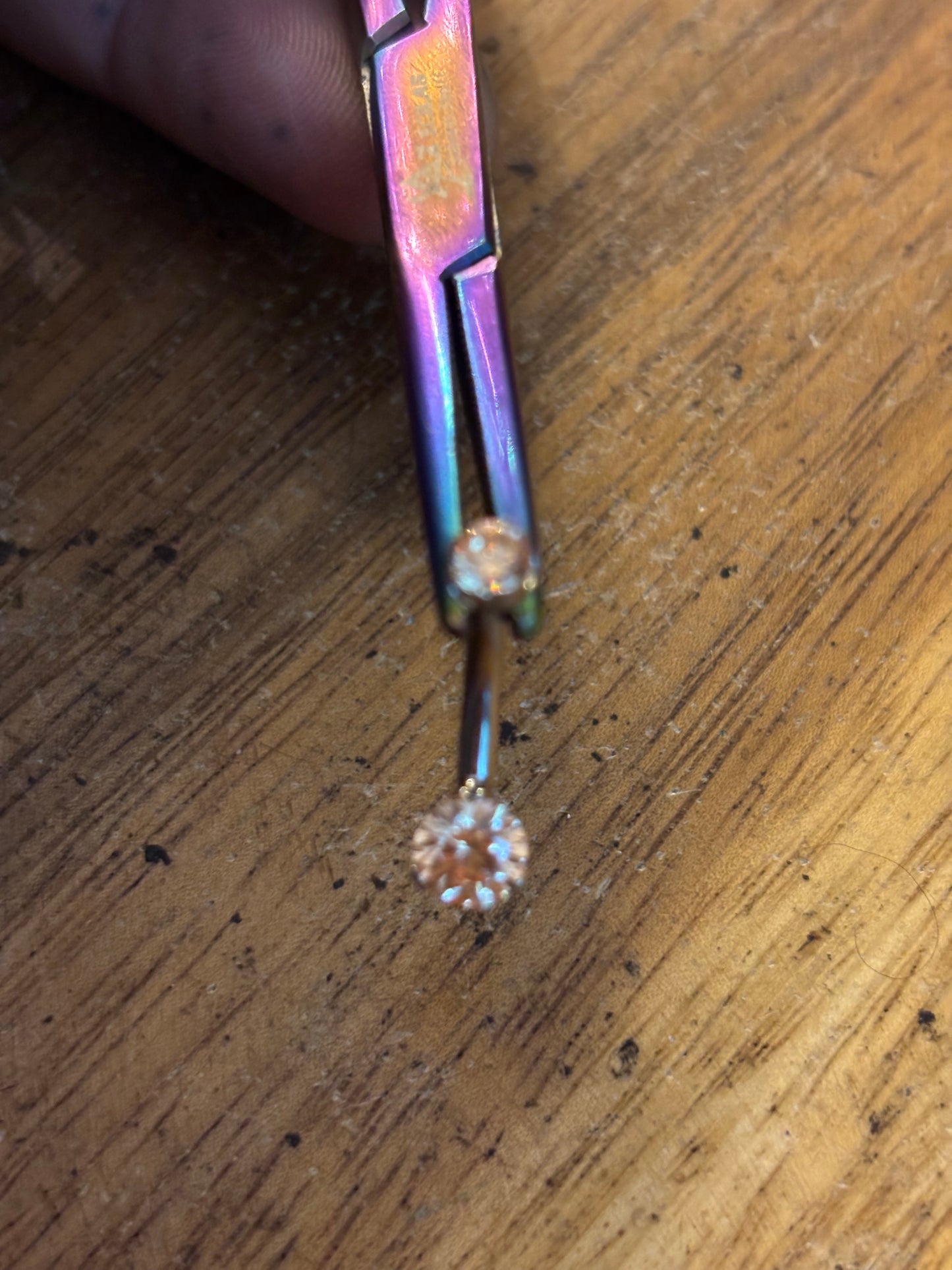 Peach Implant Grade Bellybutton Jewelry