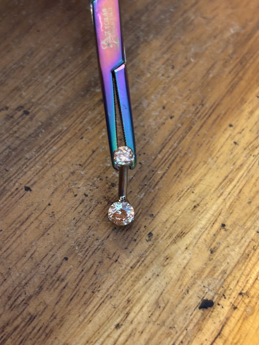 Peach Implant Grade Bellybutton Jewelry