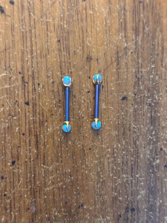 Ball Opal Rose Gold Nipple Body Jewelry