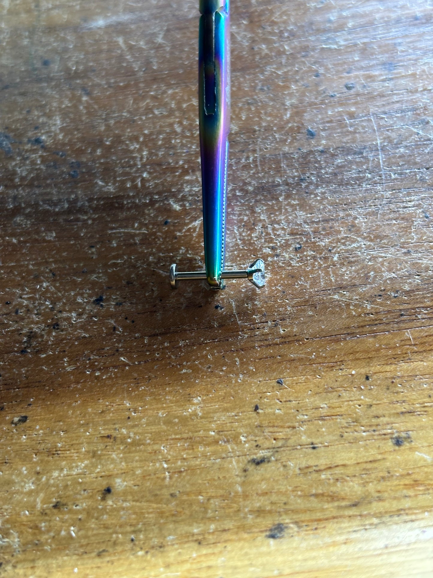 4mm Clear 16g 7/16 Labret