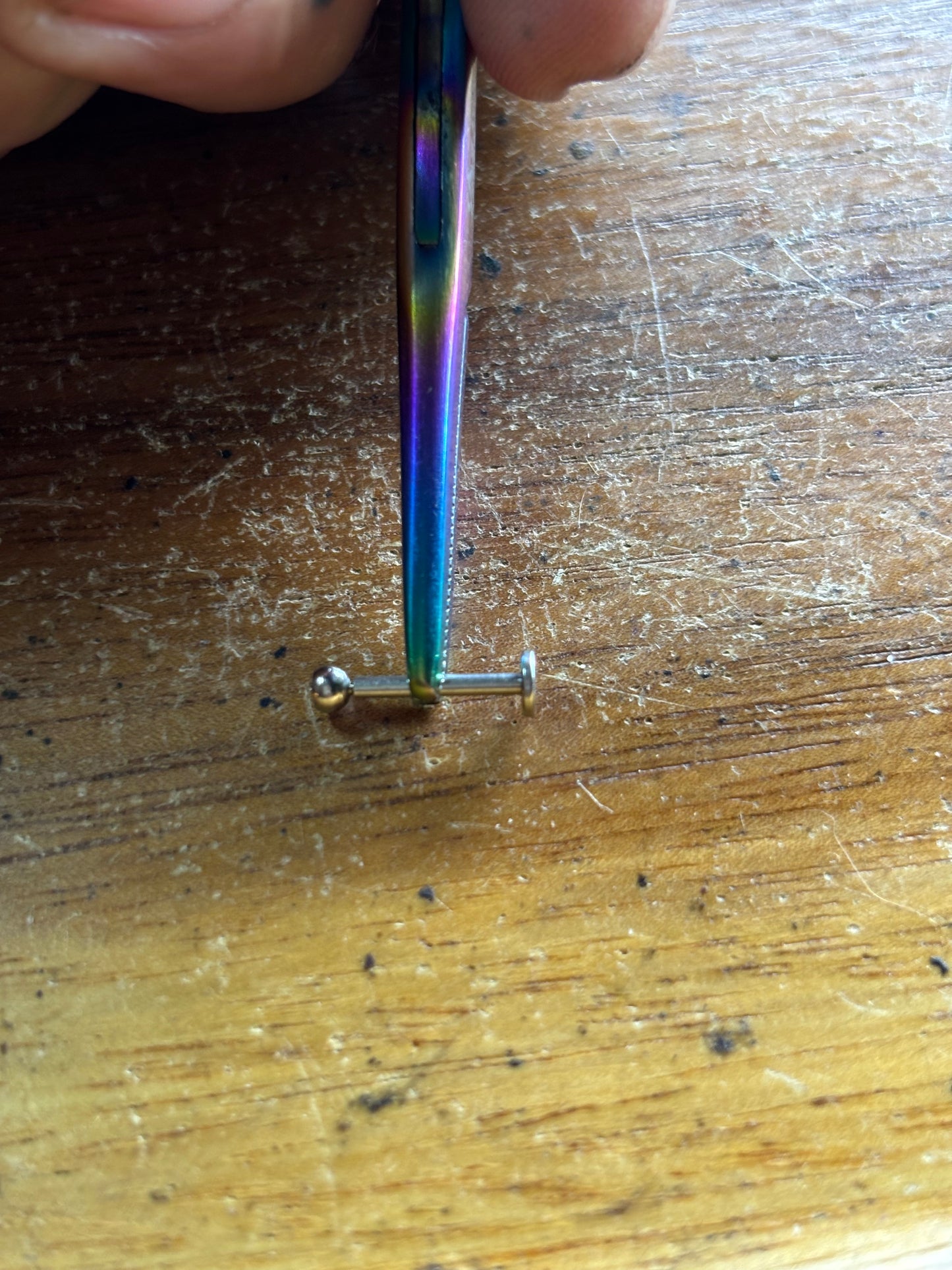 3mm Clear Bezled 16g 7/16 Labret