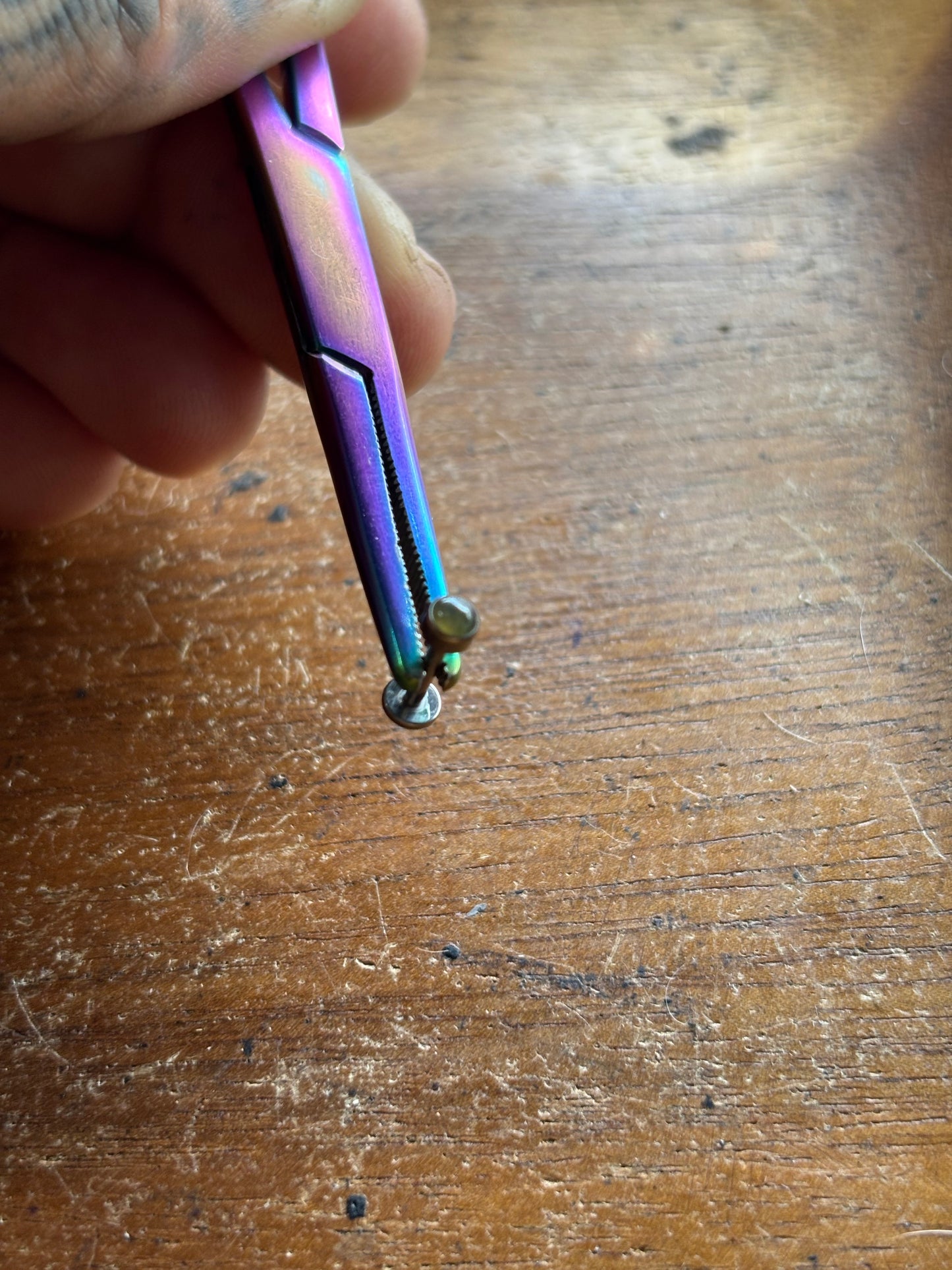 Moon Stone 16 g5/16 Labret