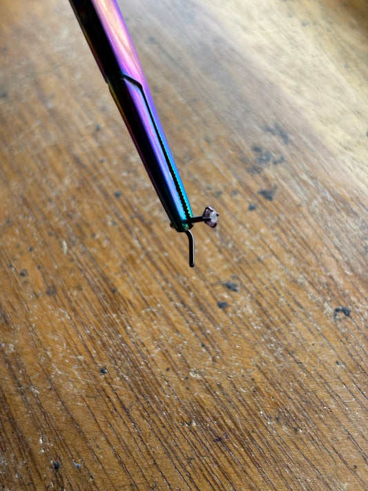 Pink 18g J curve nose jewelry